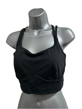 NWOT Halara SoftlyZero™ Plush Low Support Double Straps Yoga Sports Bra Medium